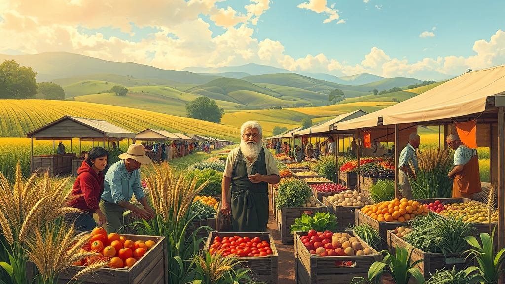 수익성 분석: 돈이 되는 작물은? (illustration 스타일)
