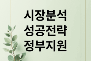 농산물 성공 전략: 시장 분석부터 정부 지원 활용 A to Z