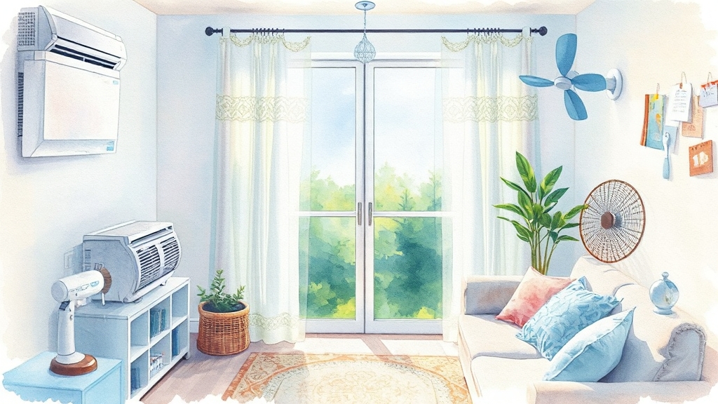 적정 온도 설정의 중요성 (watercolor 스타일)