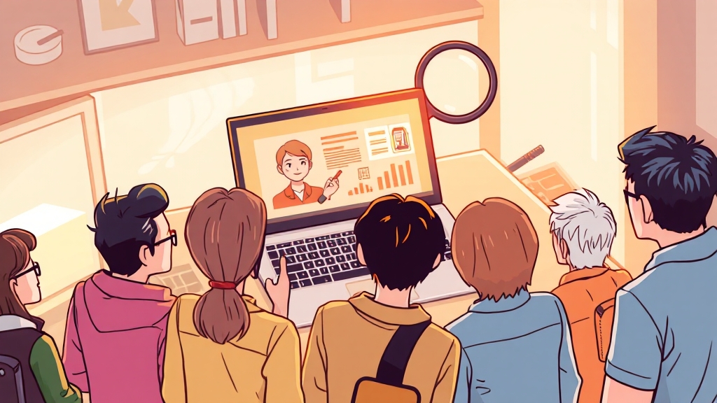 온라인 학습, 이렇게 활용하세요! (cartoon 스타일)