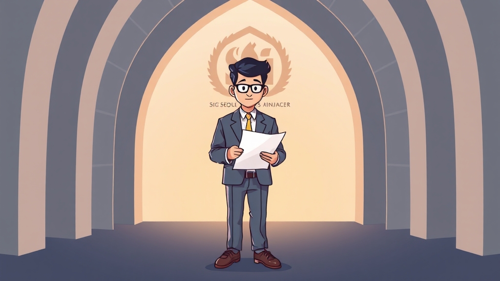 자격 조건, 꼼꼼히 확인하세요! (illustration 스타일)