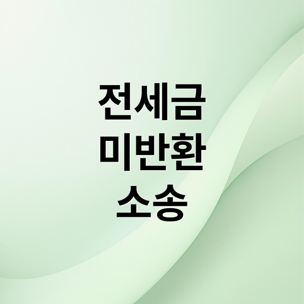 전세보증금 미반환 소송 A부터 Z까지: 증거 수집부터 강제집행까지